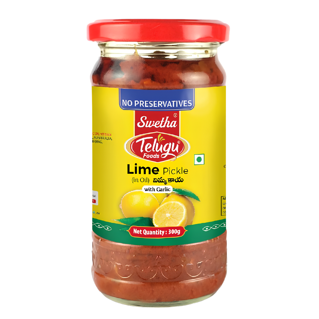 Telugu foods Lime Ginger Pickle 300 g buy online USA - 1